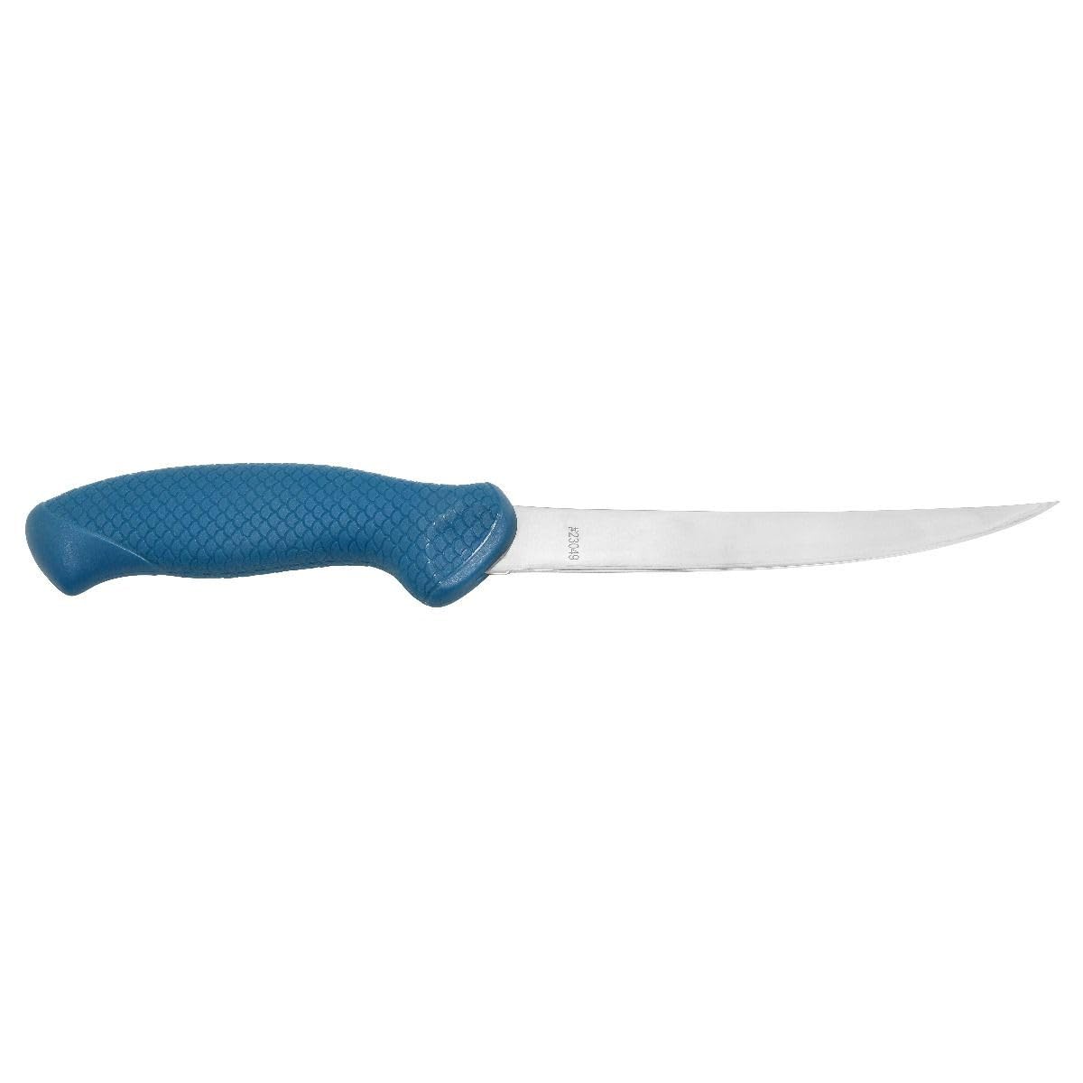 6" AquaTuff Curved Boning Saltwater & Freshwater Zirconium Bonding Fish Filleting Knife with Weather-Resistant Non-Slip Grip & Blade Cover