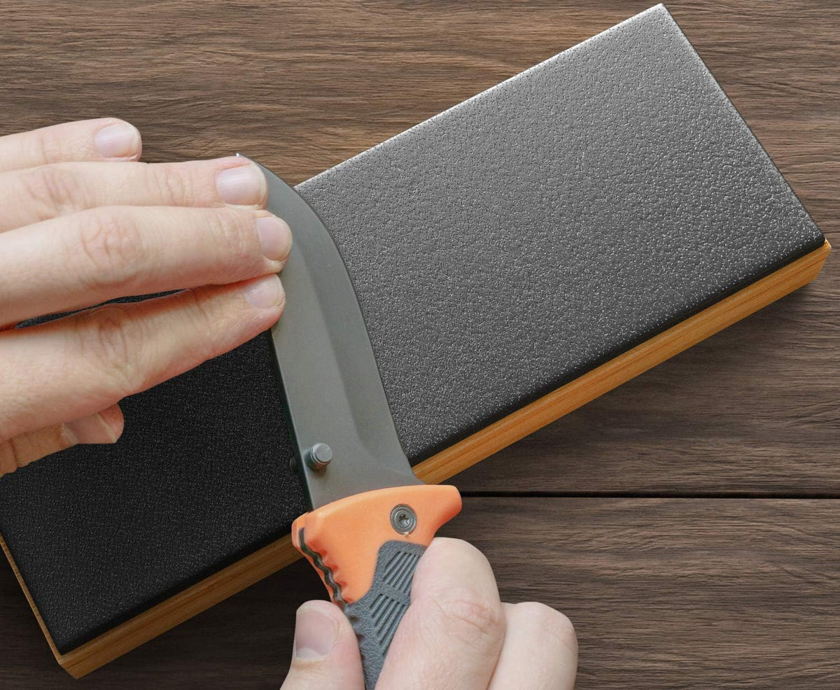 Leather Strop for Knife Sharpening | Double Sided Knife Strop with Premium Stropping Compound for Kitchen, Hunting & Pocket Knives, Tools & Chisels
