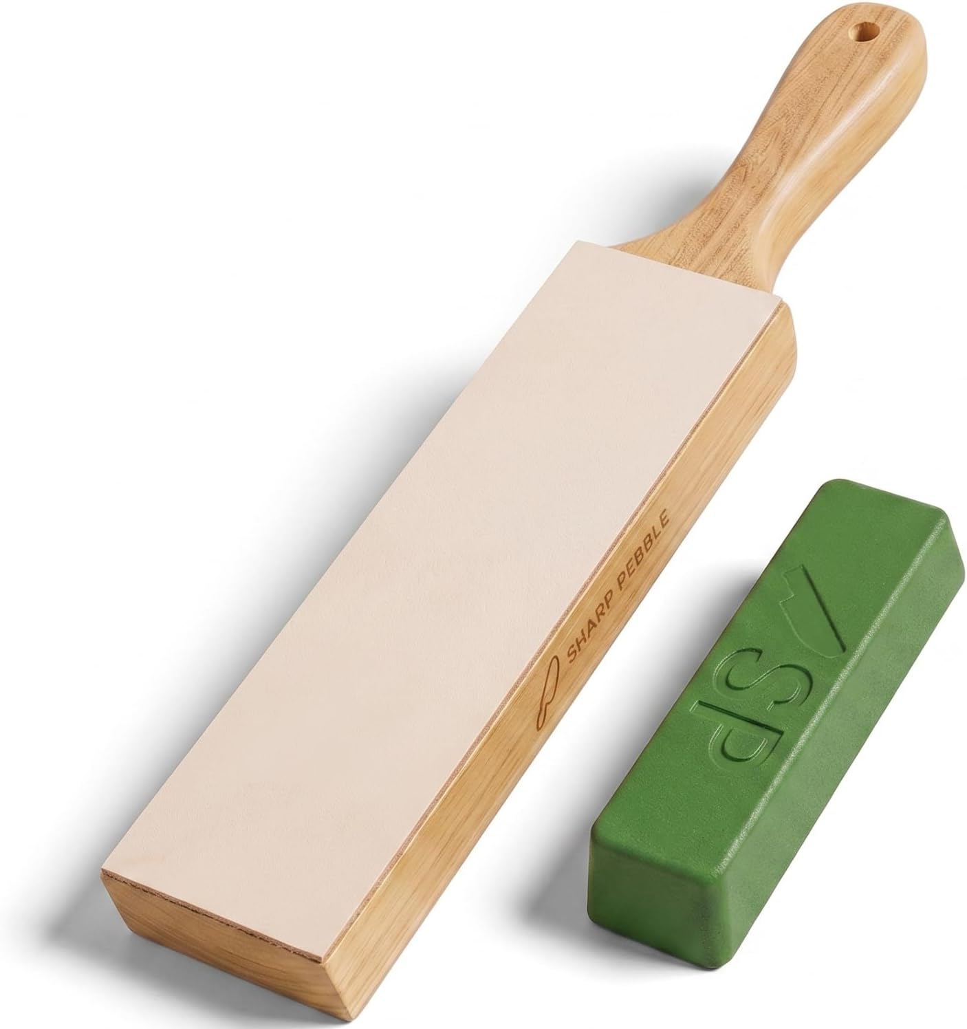 Leather Strop for Knife Sharpening | Double Sided Knife Strop with Premium Stropping Compound for Kitchen, Hunting & Pocket Knives, Tools & Chisels
