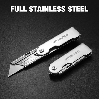 3PCS Quick Change Folding Pocket Utility Knife Set with Belt Clip