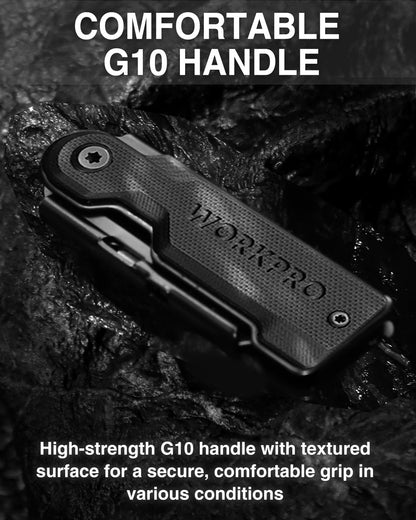 3PCS Quick Change Folding Pocket Utility Knife Set with Belt Clip