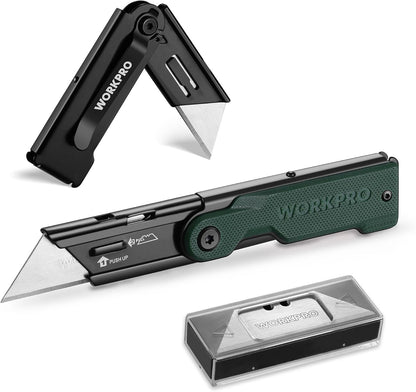 3PCS Quick Change Folding Pocket Utility Knife Set with Belt Clip