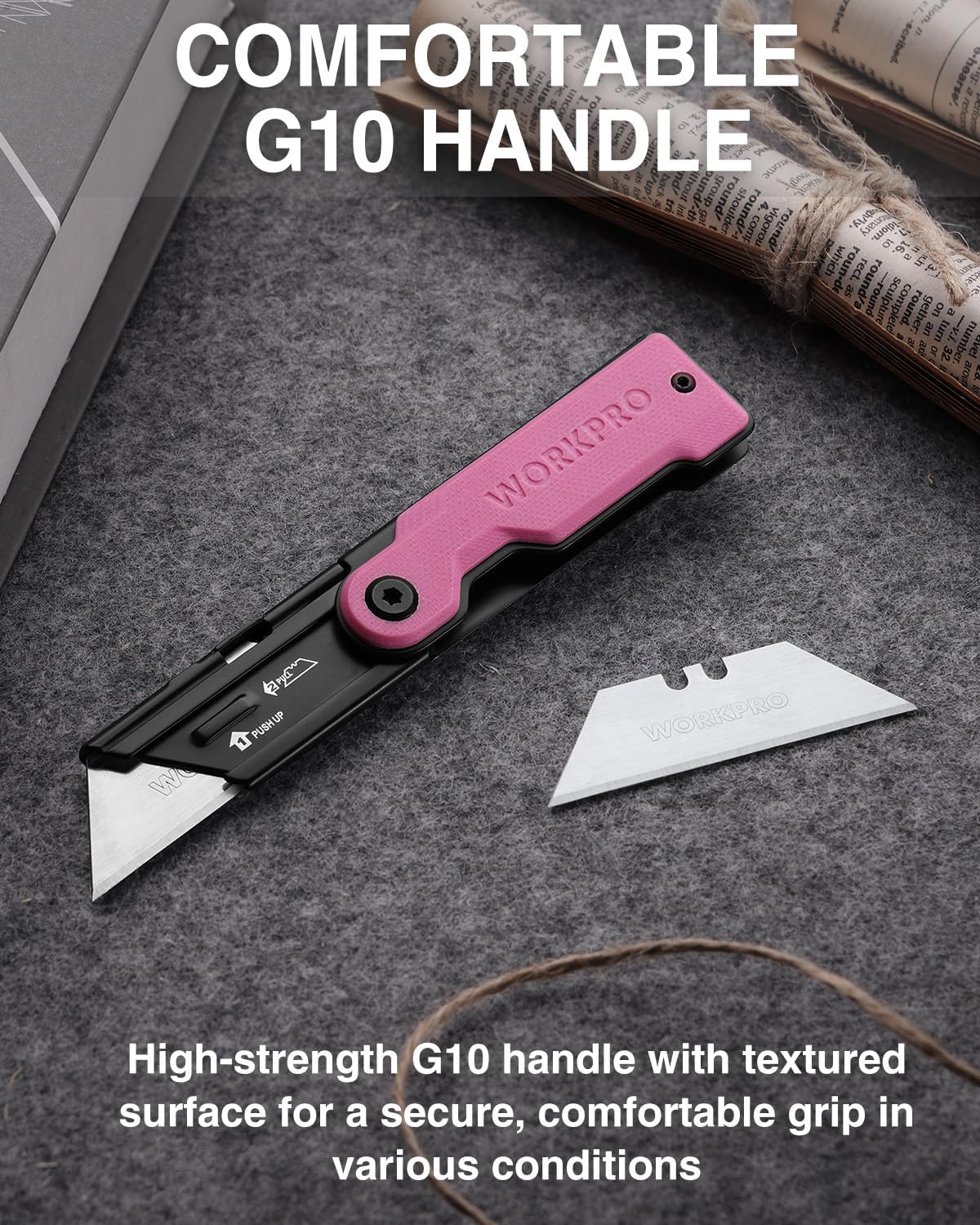 3PCS Quick Change Folding Pocket Utility Knife Set with Belt Clip