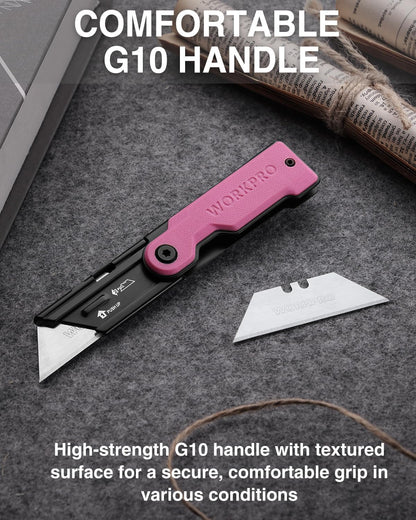 3PCS Quick Change Folding Pocket Utility Knife Set with Belt Clip