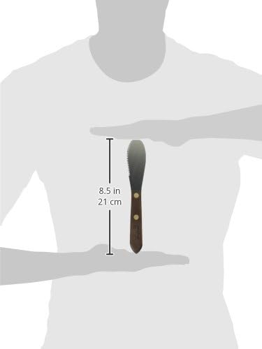 Lamson 3" Sandwich Spreader, Wave Edge with Walnut/POM Handle (Black) (Walnut)