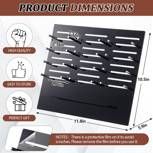 Knife Display Rack Holder 11.8 x 10.5 x 5.9 inches Acrylic Multitool Storage Stand Desktop Organizer Block for 12 Knives (Not Included) for Displaying Daggers Pocket Folding Knife
