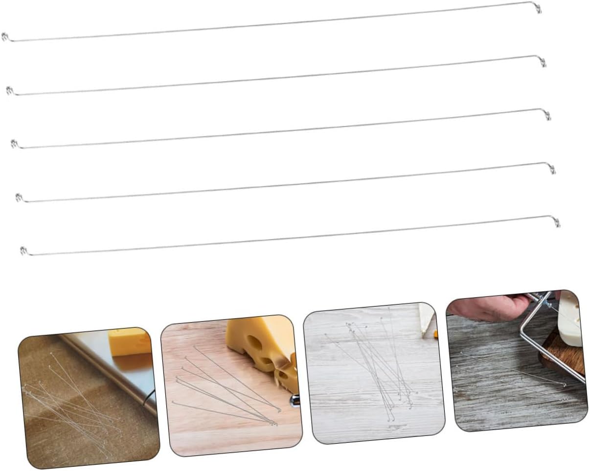 20Pcs Cheese Slicer Wire Replacement 5.51 in Stainless Steel Cheese Cutter Wire Replacement Wires for Cutters for Cutter for Slicing Ham and Butter in Home Kitchen