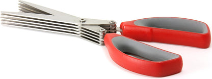 8" All Purpose Shredder Scissor, Red