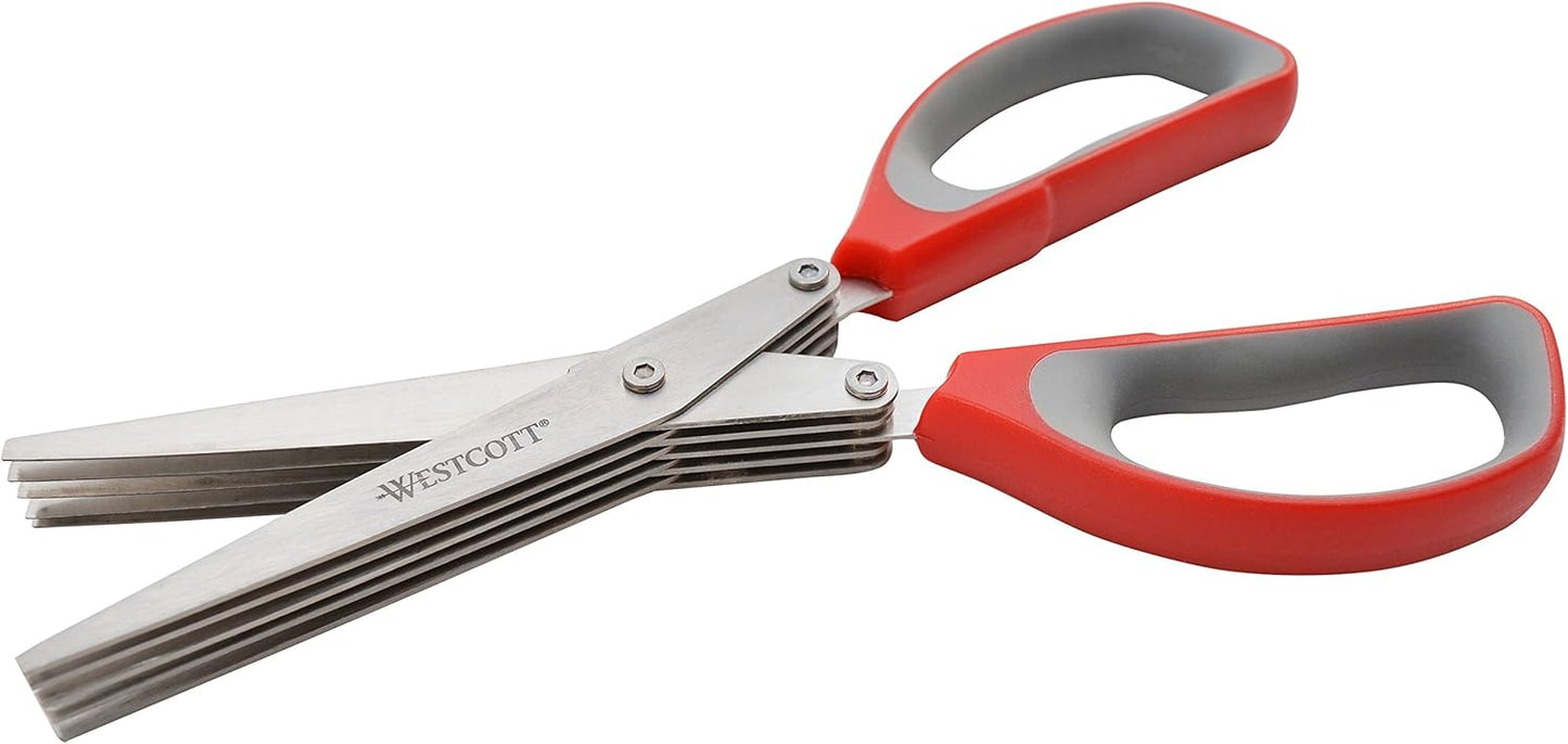 8" All Purpose Shredder Scissor, Red