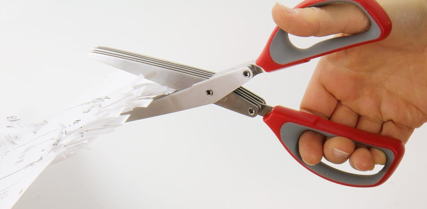 8" All Purpose Shredder Scissor, Red