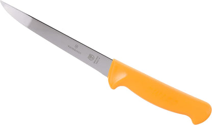 Swibo 6" Boning Knife, Narrow Straight Blade, Orange