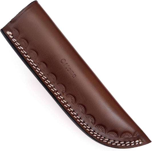 TOP GRAIN Leather Knife Sheaths for Fixed Blade Knives, Leather Knife Sheath for Belt, Leather Knife Holster Belt Knife Holder, Vertical Knife Sheath for Belt No:111