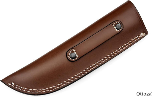 TOP GRAIN Leather Knife Sheaths for Fixed Blade Knives, Leather Knife Sheath for Belt, Leather Knife Holster Belt Knife Holder, Vertical Knife Sheath for Belt No:111