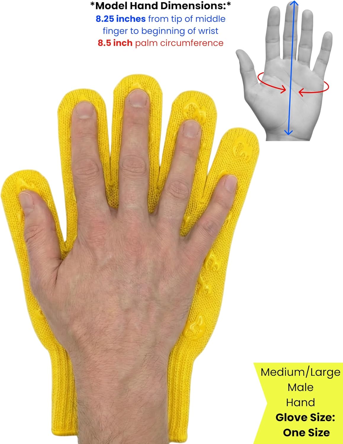 Oven Gloves with Fingers - 932°F Extreme Heat Proof and Cut Resistant Mitts for Kitchen, BBQ, Grill, Baking, Fire Pit - EN407 Certified with Non-Slip Silicone Grip and Cotton Lined for Comfort