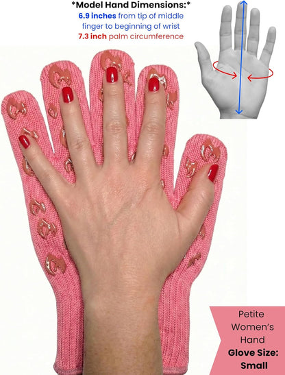 Oven Gloves with Fingers - 932°F Extreme Heat Proof and Cut Resistant Mitts for Kitchen, BBQ, Grill, Baking, Fire Pit - EN407 Certified with Non-Slip Silicone Grip and Cotton Lined for Comfort