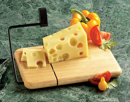 Thick Beechwood Cheese Slicer, 9 ½" x 6" x ⅞"