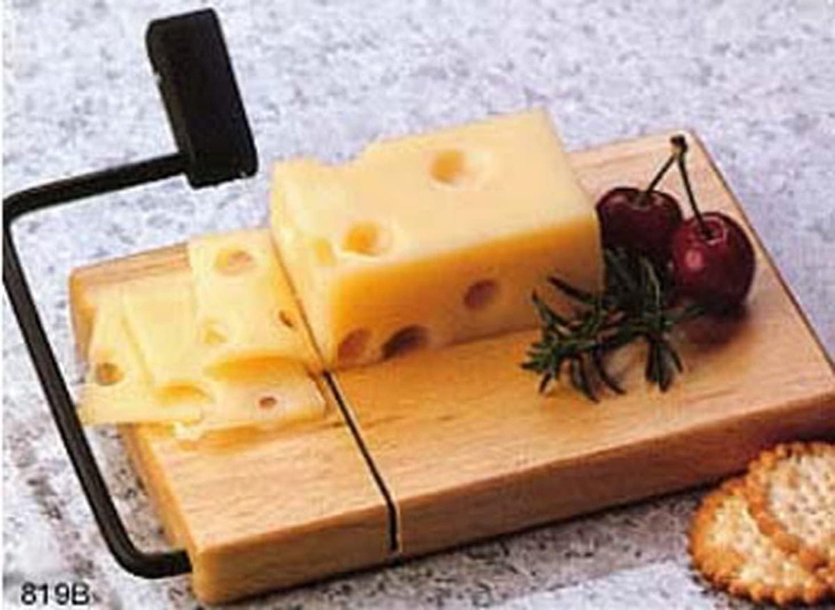 Thick Beechwood Cheese Slicer, 9 ½" x 6" x ⅞"