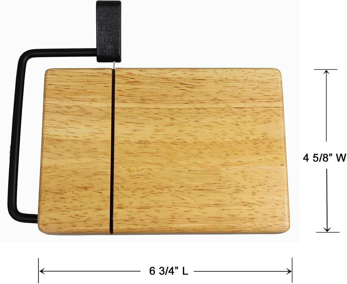 Thick Beechwood Cheese Slicer, 9 ½" x 6" x ⅞"