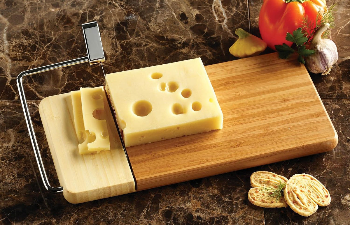 Thick Beechwood Cheese Slicer, 9 ½" x 6" x ⅞"
