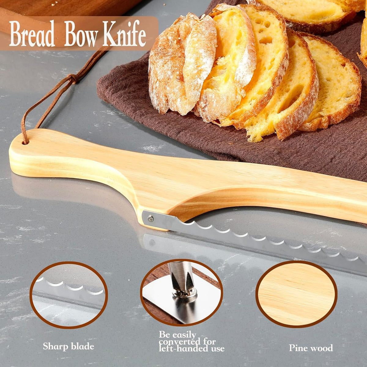 Bread Knife for Homemade Bread,Bread slicer for Homemade Bread
