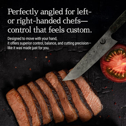Tatsumaki Sakimaru Gyuto Chef Knife 9.5" (240mm) – 110 Layer Damascus Steel, Dual Core Blade, Ultra Sharp Kitchen Knife