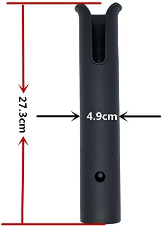 Wall Mounted Fishing Rod Holders Tubes Links Fishing Rod Holder Rack Rests (4-TUBE White- -US)