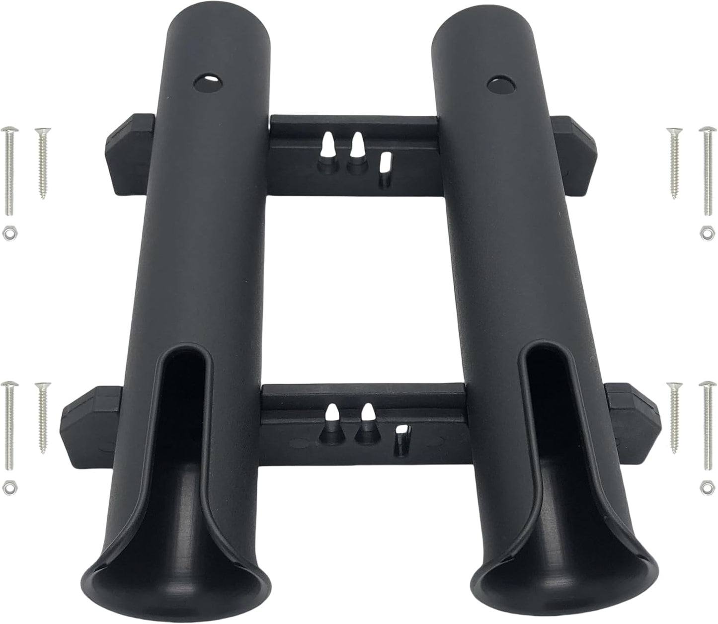 Wall Mounted Fishing Rod Holders Tubes Links Fishing Rod Holder Rack Rests (4-TUBE White- -US)