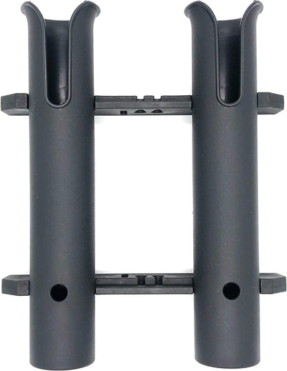 Wall Mounted Fishing Rod Holders Tubes Links Fishing Rod Holder Rack Rests (4-TUBE White- -US)