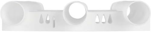 Wall Mounted Fishing Rod Holders Tubes Links Fishing Rod Holder Rack Rests (4-TUBE White- -US)