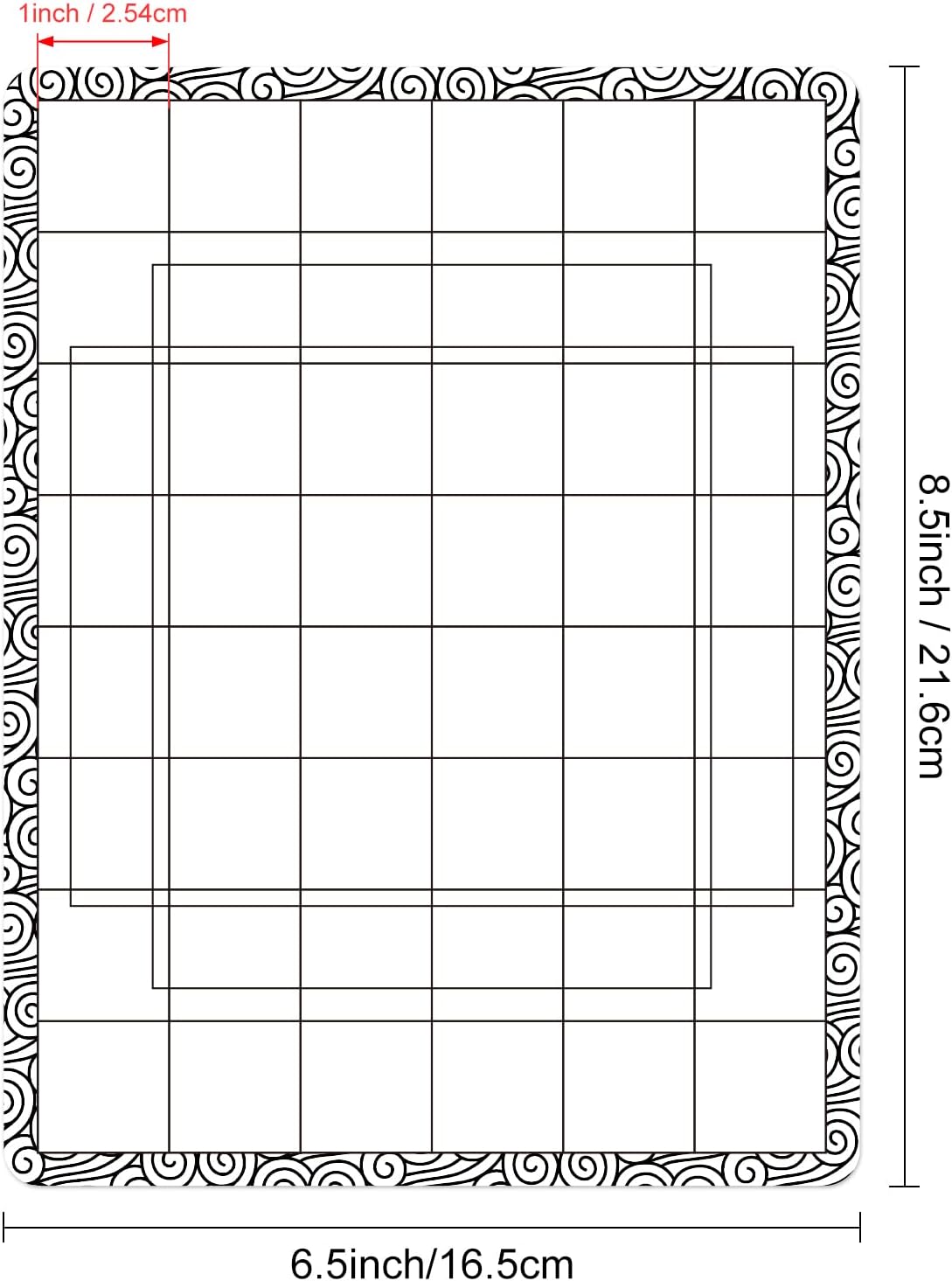 4 PCS Sticky Non-Slip Flexible Gridded Stamp Mats Grid Sheets Low Stick Mat Multi-Use Low Tack Mat,Stick and Stamp Adhesived Sheet Scrapbooking Craft Accessory