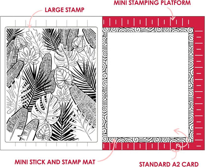 4 PCS Sticky Non-Slip Flexible Gridded Stamp Mats Grid Sheets Low Stick Mat Multi-Use Low Tack Mat,Stick and Stamp Adhesived Sheet Scrapbooking Craft Accessory