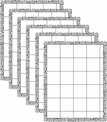4 PCS Sticky Non-Slip Flexible Gridded Stamp Mats Grid Sheets Low Stick Mat Multi-Use Low Tack Mat,Stick and Stamp Adhesived Sheet Scrapbooking Craft Accessory