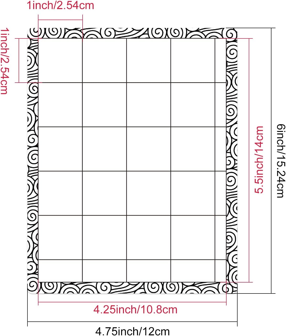 4 PCS Sticky Non-Slip Flexible Gridded Stamp Mats Grid Sheets Low Stick Mat Multi-Use Low Tack Mat,Stick and Stamp Adhesived Sheet Scrapbooking Craft Accessory