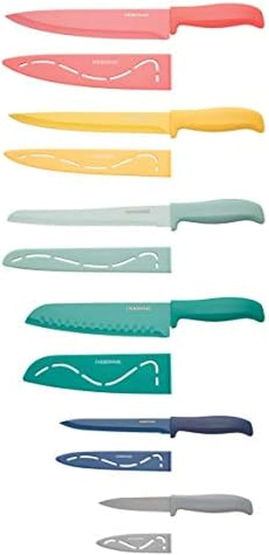5272030 Resin Cutlery Set, Assorted, Pastel Cool, 12-piece