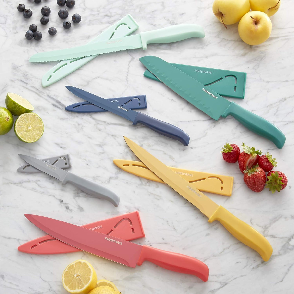 5272030 Resin Cutlery Set, Assorted, Pastel Cool, 12-piece