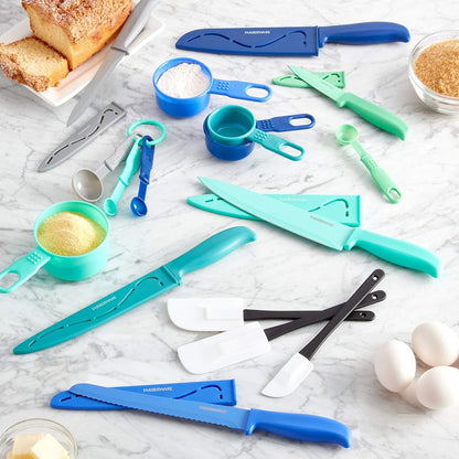 5272030 Resin Cutlery Set, Assorted, Pastel Cool, 12-piece