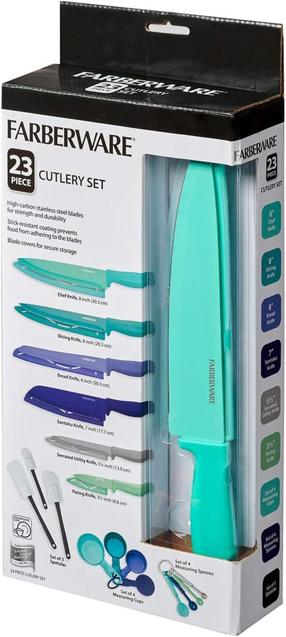 5272030 Resin Cutlery Set, Assorted, Pastel Cool, 12-piece