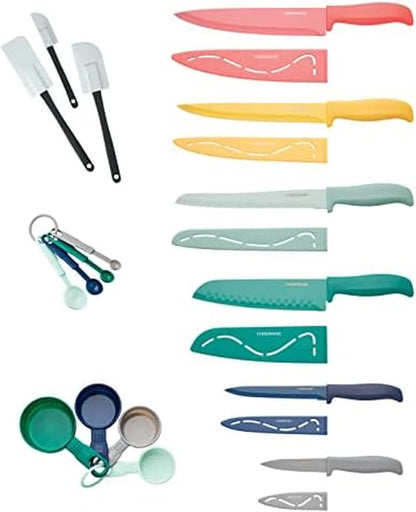 5272030 Resin Cutlery Set, Assorted, Pastel Cool, 12-piece