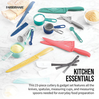 5272030 Resin Cutlery Set, Assorted, Pastel Cool, 12-piece