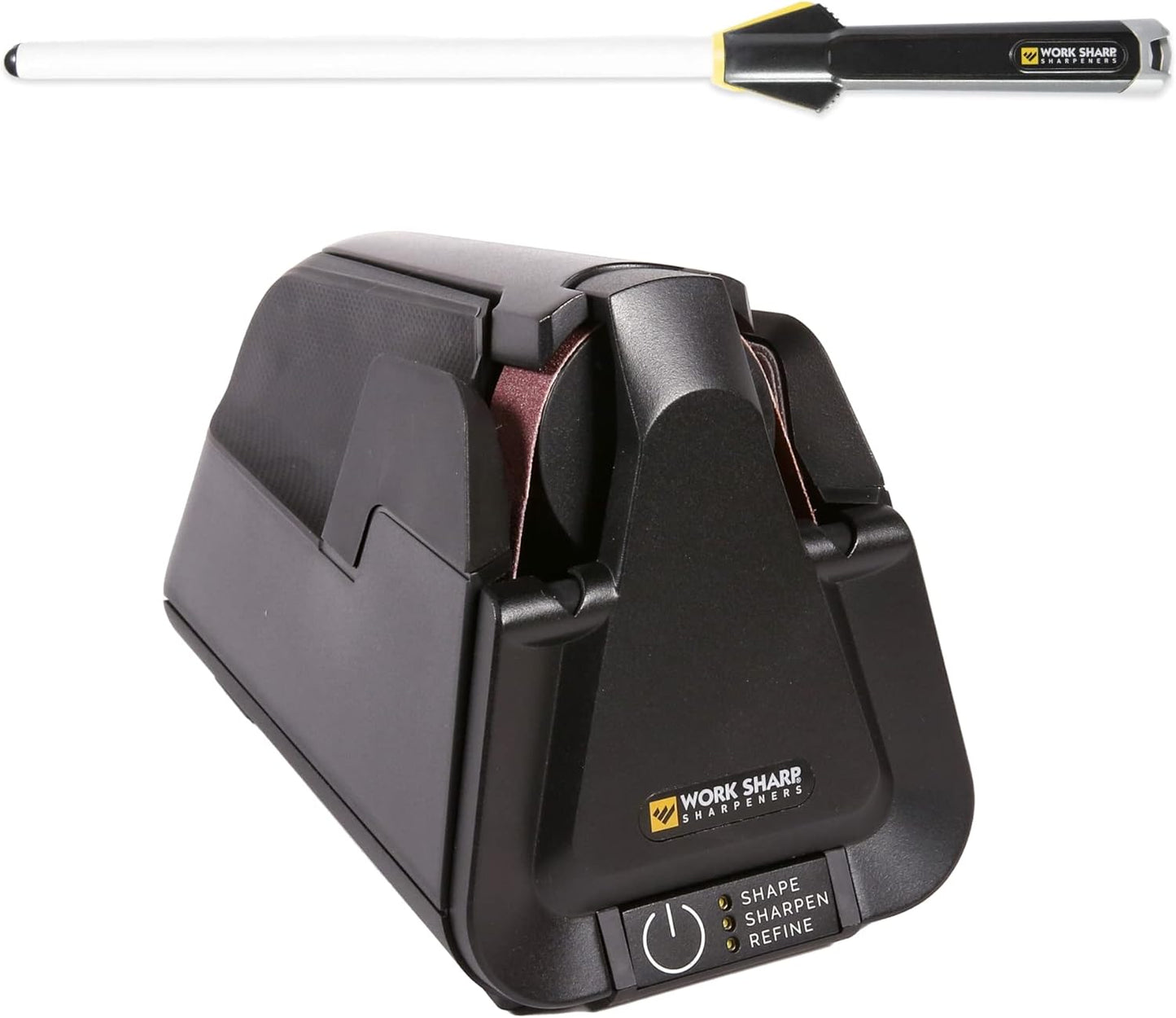 Kitchen Bundle, Pro Electric Sharpener with Ceramic Honing Rod