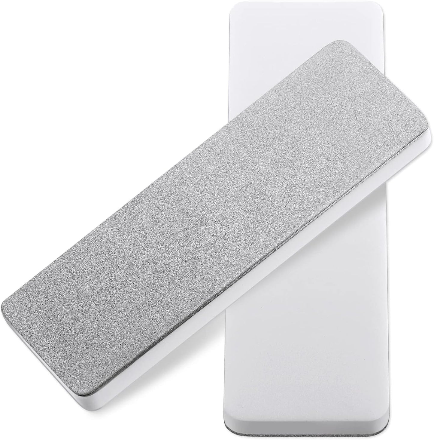2 Pcs Mini Pocket Knife Sharpener Stone Double Sided Portable Sharpening Stone Whetstone Diamond Ceramic Sharpen Tools 400/1000 Grit for Knives Scissors Kitchen Outdoor Survival Gear