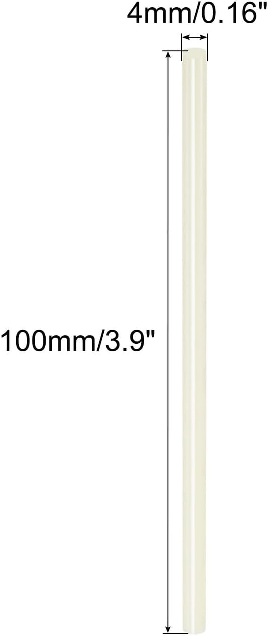 Alumina Ceramic Rod Solid Cylinder Whetstone 4mmx100mm Sharpening for Knives Scissors, Cream
