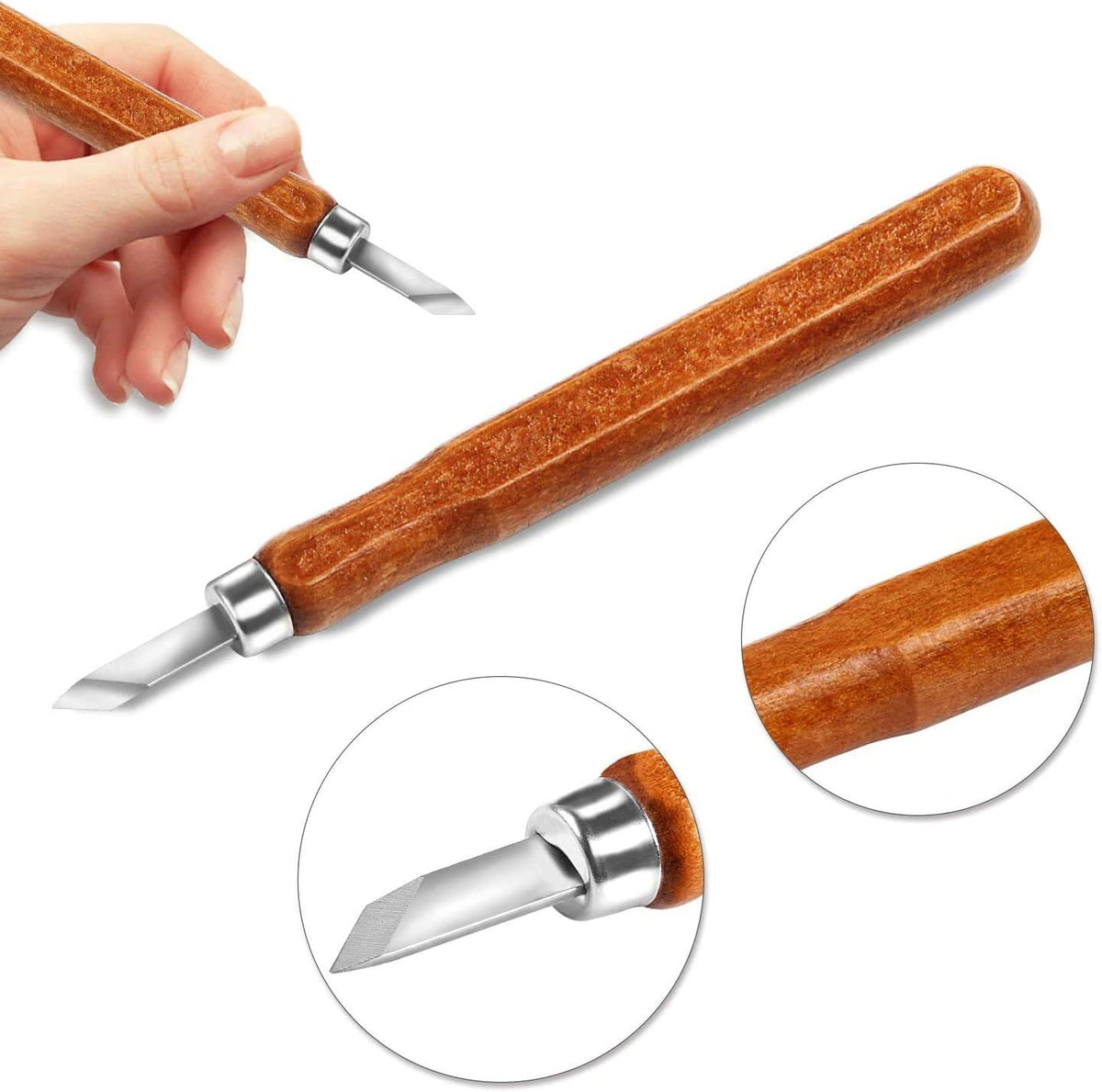 Wood Carving Knife Set, 20 PCS Wood Carving Kit