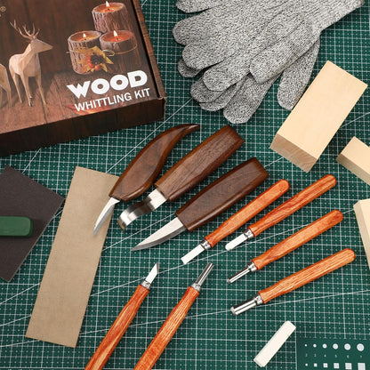 Wood Carving Knife Set, 20 PCS Wood Carving Kit