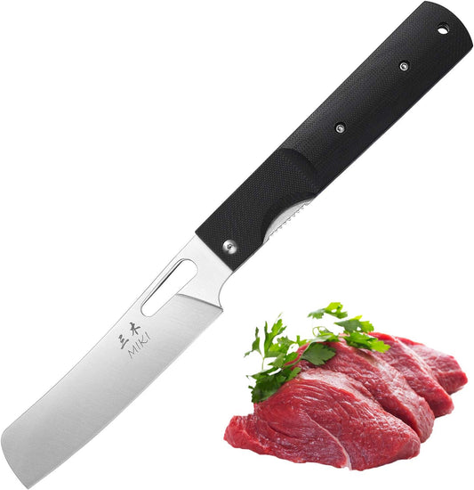 2 piece set 440A stainless steel Blade Japanese pocket folding Chef knife peeling utility knife fruit knif g10 Handle Camping BBQ trip Outdoor Portable kitchen knife
