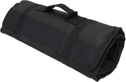 20 Slots Chef Knife Roll Bag, Portable Cutlery Knives Holders Protectors, Canvas Knife Case Holds for Home Kitchen Travel Camping (Red)