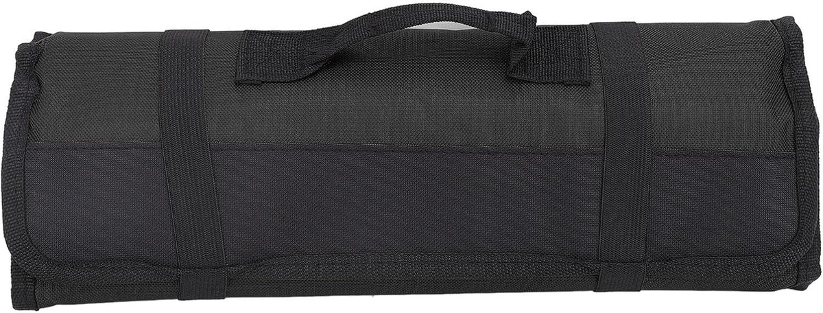 20 Slots Chef Knife Roll Bag, Portable Cutlery Knives Holders Protectors, Canvas Knife Case Holds for Home Kitchen Travel Camping (Red)