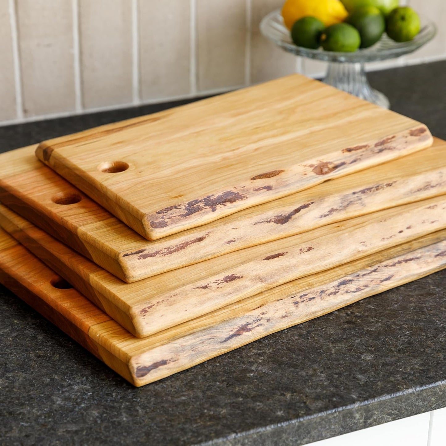 Live Edge Black Walnut Cutting Board – Amish Handmade in USA, One-of-a-Kind Charcuterie & Serving Board, Sustainably Harvested American Hardwood, 8"x12"| ArborDown