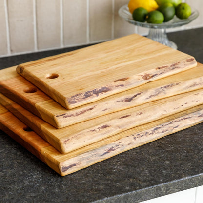 Live Edge Black Walnut Cutting Board – Amish Handmade in USA, One-of-a-Kind Charcuterie & Serving Board, Sustainably Harvested American Hardwood, 8"x12"| ArborDown