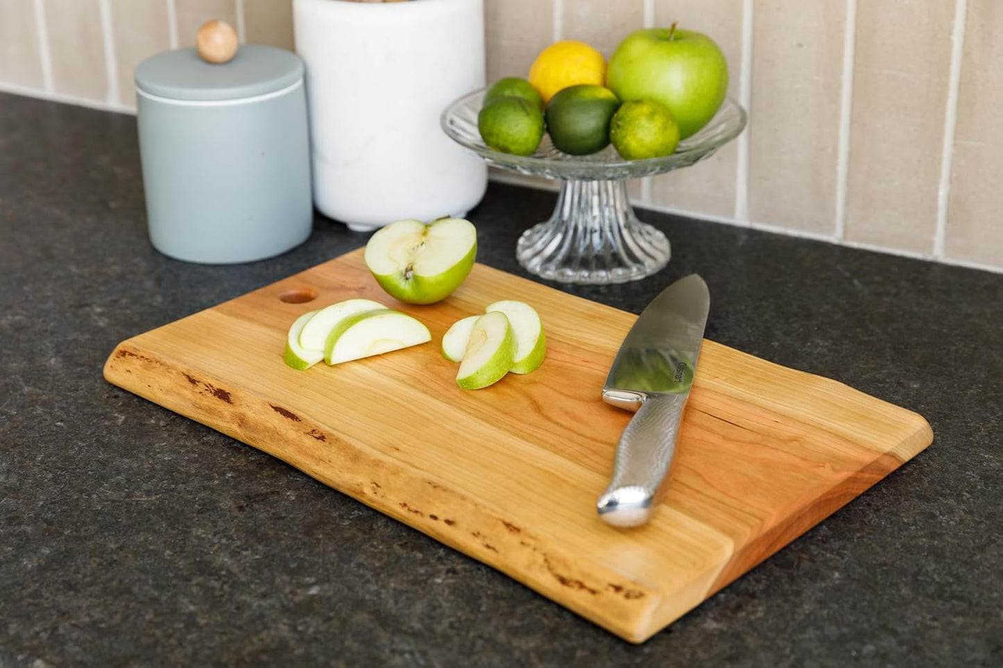 Live Edge Black Walnut Cutting Board – Amish Handmade in USA, One-of-a-Kind Charcuterie & Serving Board, Sustainably Harvested American Hardwood, 8"x12"| ArborDown